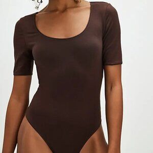High Noon Bodysuit NWT Size M Brown Chicory Coffee